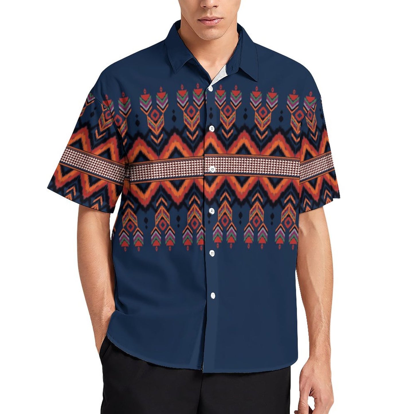 Men's Fashion Casual Printed Short Sleeve Shirts 2306101721