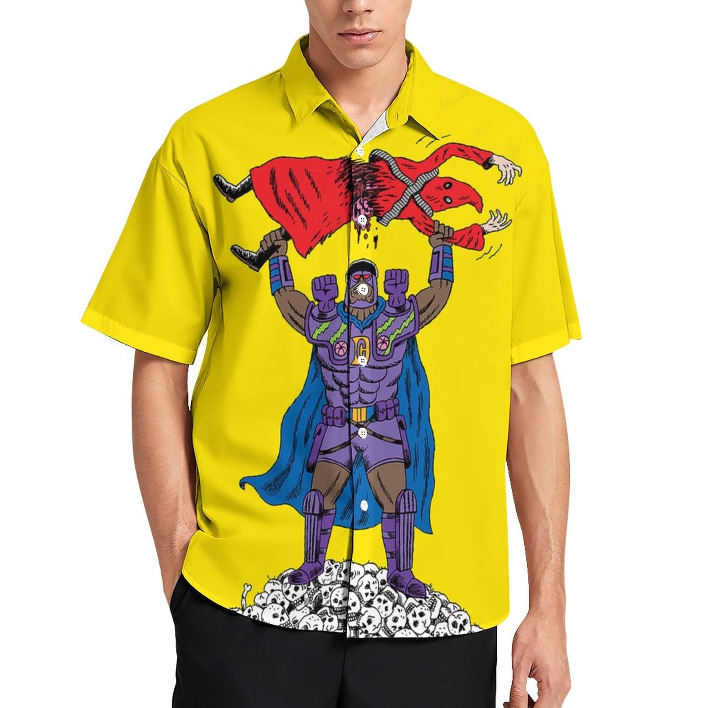 Men's Fashion Casual Printed Short Sleeve Shirts 2306104386