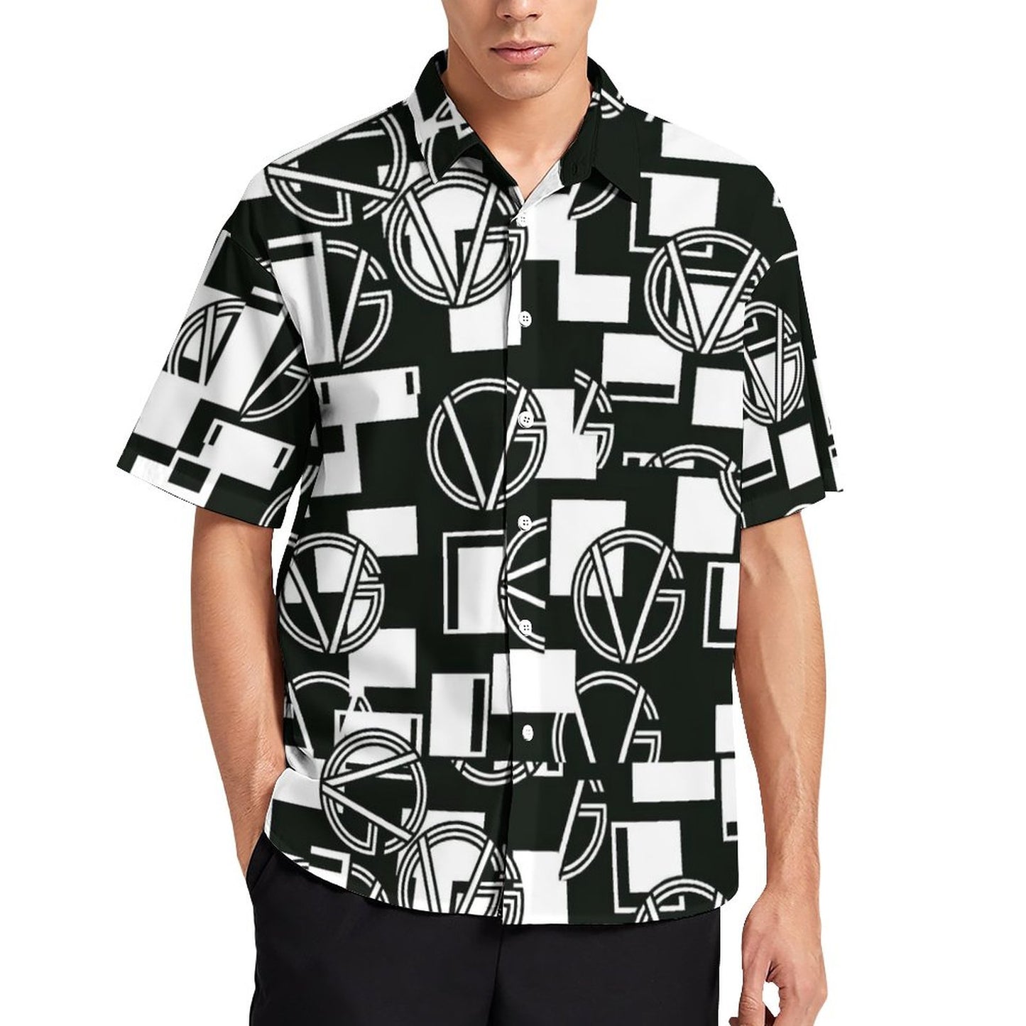 Men's Fashion Casual Printed Short Sleeve Shirts 2306100025