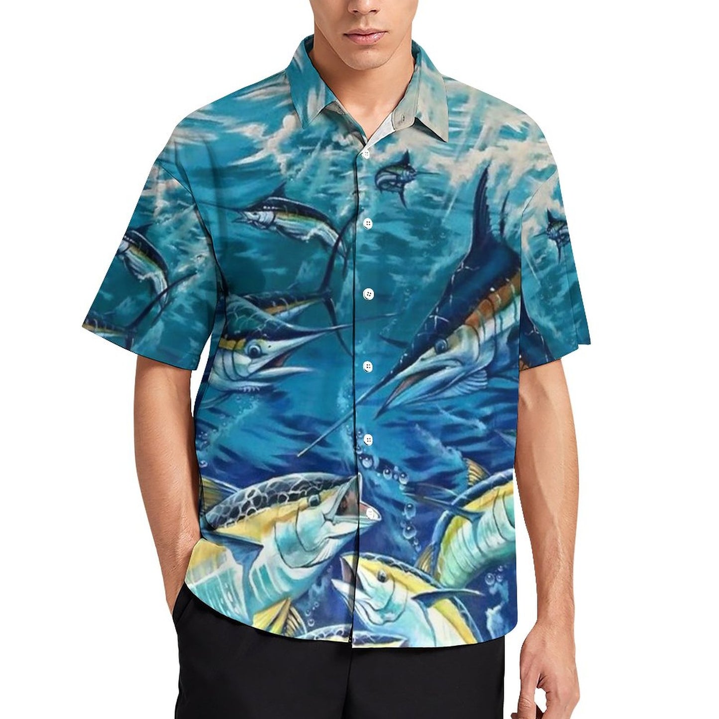 Men's Fashion Casual Printed Short Sleeve Shirts 2306101865