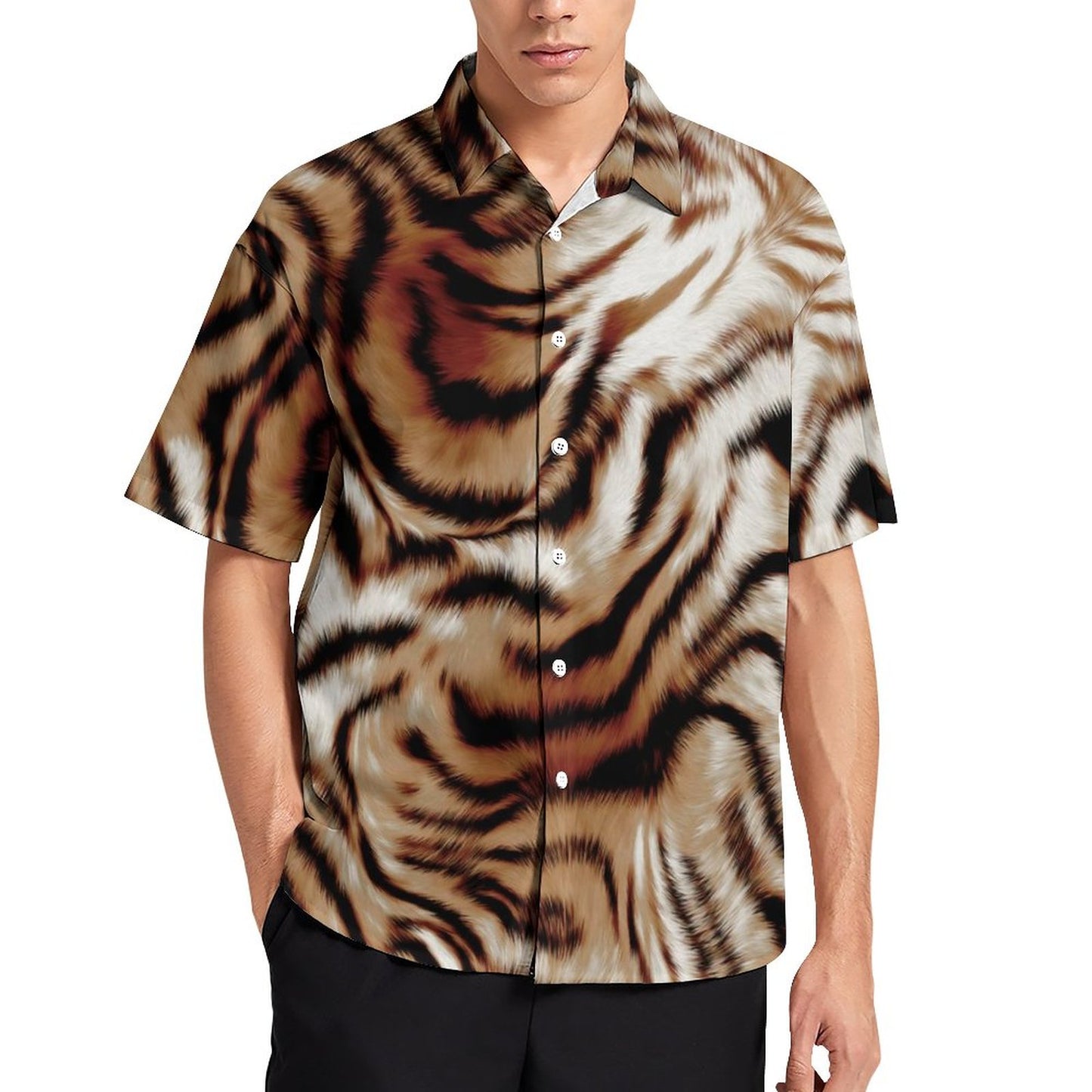 Men's Fashion Casual Printed Short Sleeve Shirts 2305107053