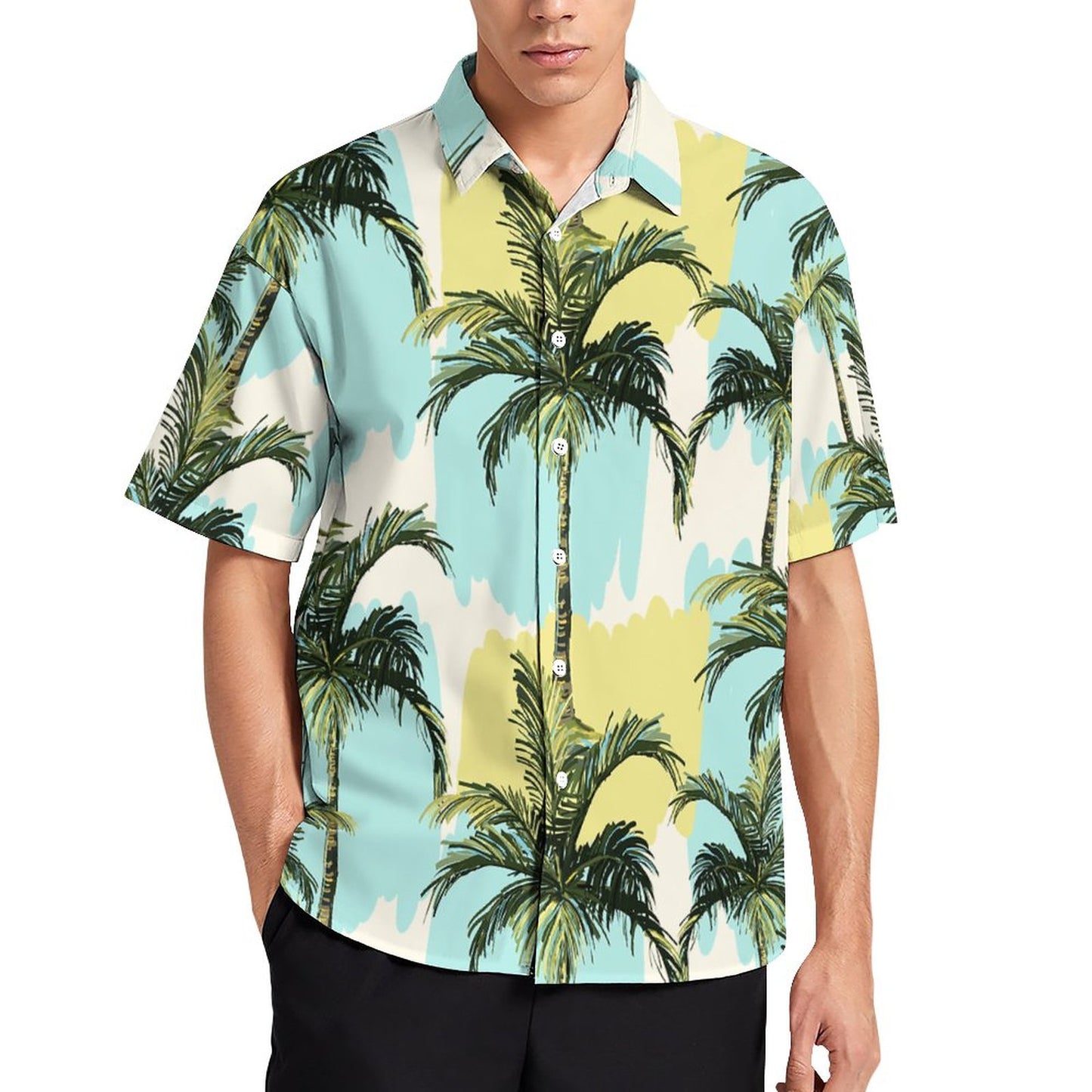 Men's Fashion Casual Printed Short Sleeve Shirts 2306103813