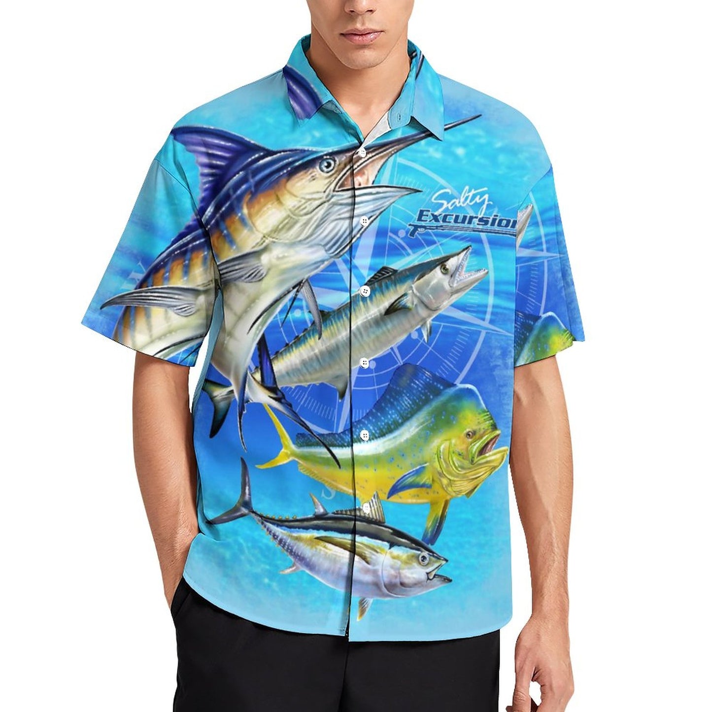 Men's Fashion Casual Printed Short Sleeve Shirts 2306101863