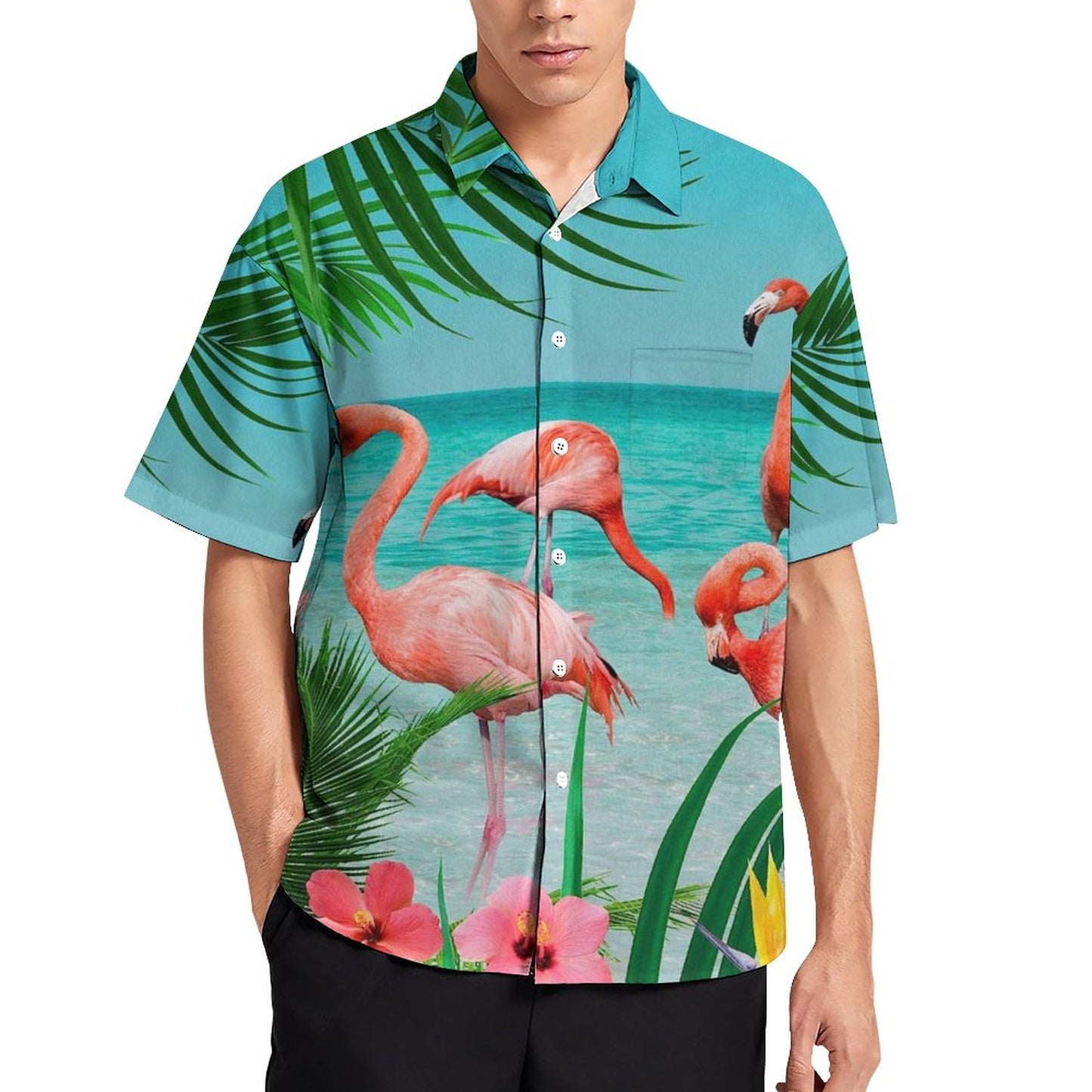 Men's Hawaiian Casual Short Sleeve Shirt 2306104359