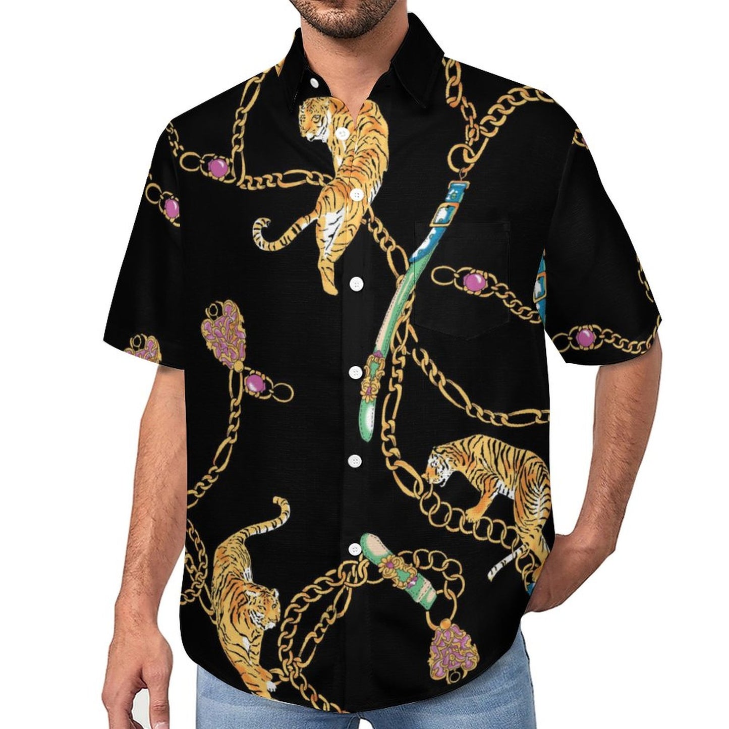 Men's Vacation Hawaiian Shirt 2306104314