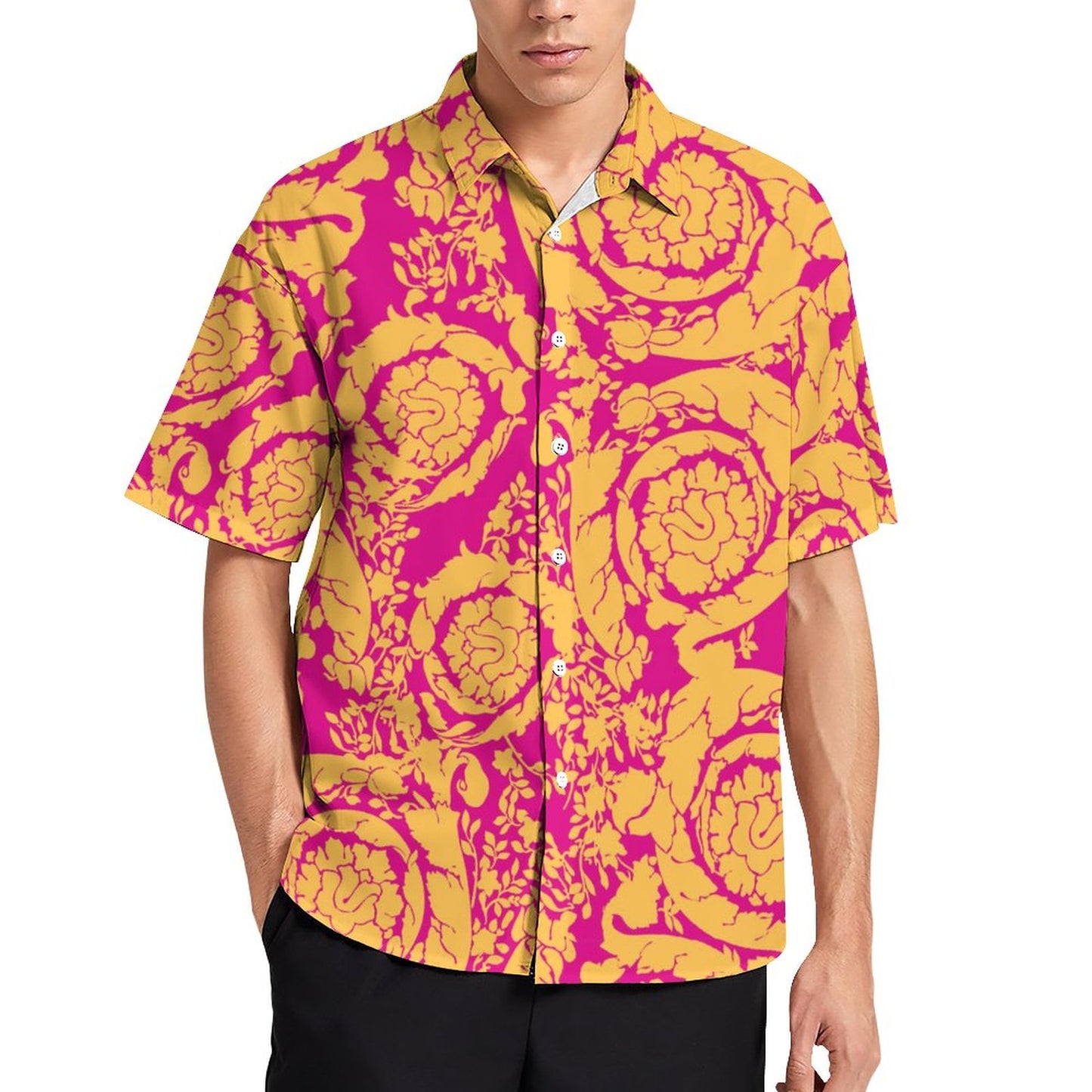 Men's Fashion Casual Printed Short Sleeve Shirts 2306100020