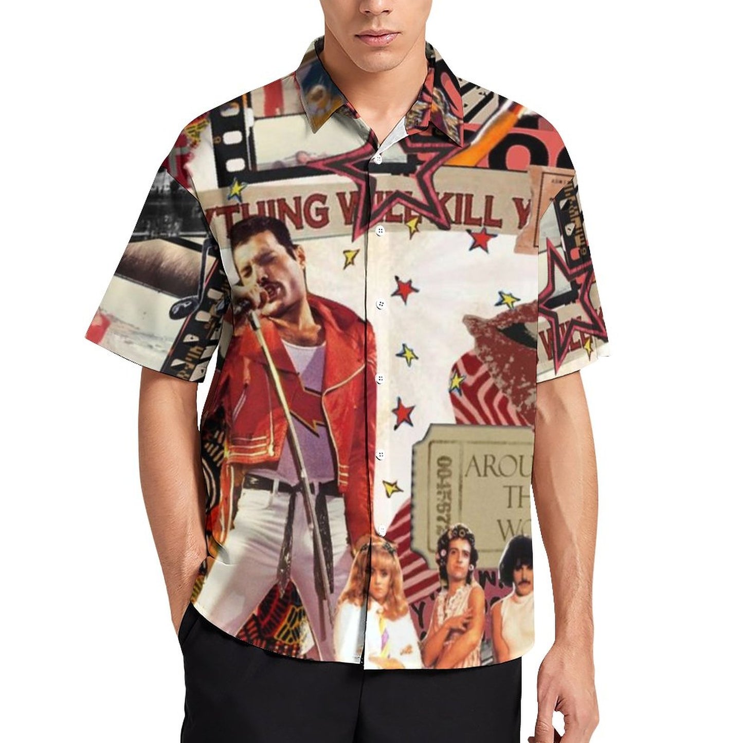Men's Fashion Casual Printed Short Sleeve Shirts 2306102311