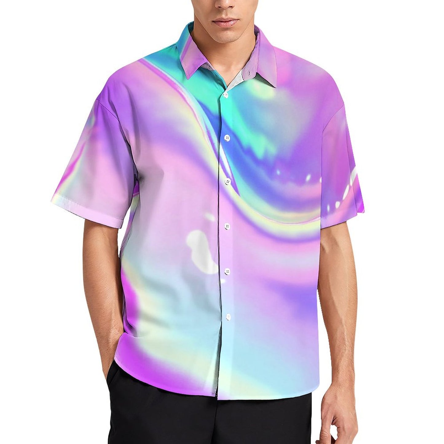 Men's Fashion Casual Printed Short Sleeve Shirts 2306101732