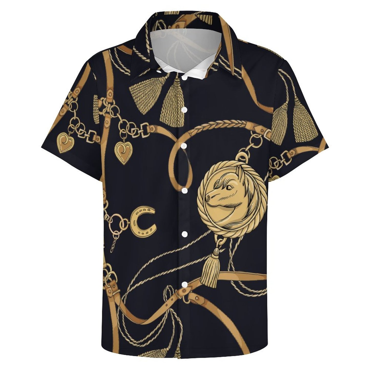 Men's Fashion Casual Printed Short Sleeve Shirts 2306100436