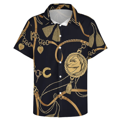 Men's Fashion Casual Printed Short Sleeve Shirts 2306100436