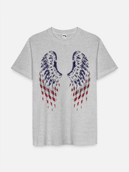 Men's Casual Printed Round Neck Short Sleeve T-Shirt