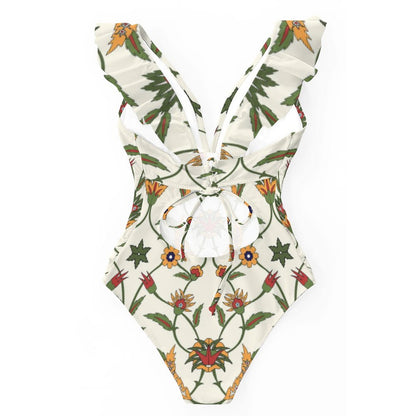 Casual Printed One Piece Swimsuit And Cover Up 2306101817