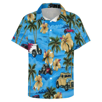 Men's Fashion Casual Printed Short Sleeve Shirts 2306102192