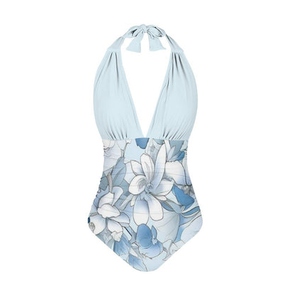 Casual Printed One Piece Swimsuit And Cover Up 2306103043