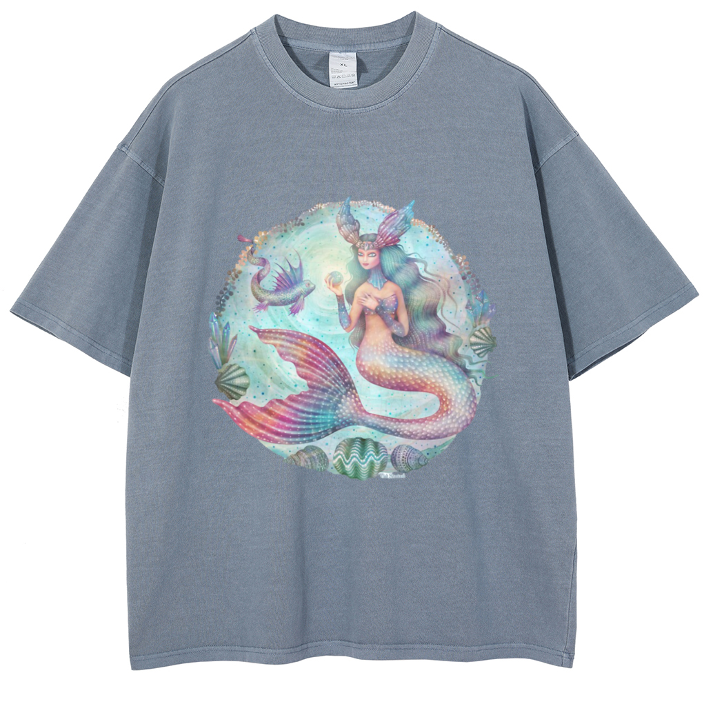 Mens Cotton Wash Solid T-Shirts Oversized Unisex Short Sleeve Streetwear Rap Hip Hop Basic Tee Tops