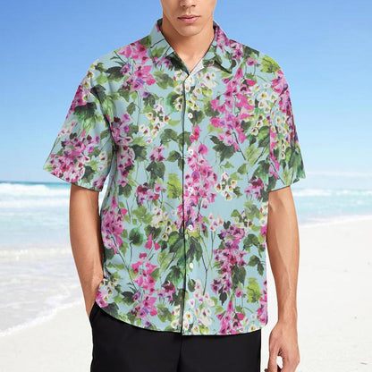 Men's Fashion Casual Printed Short Sleeve Shirts 2305107082