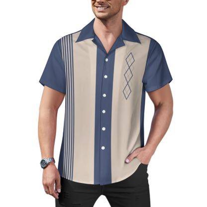 Men's Hawaiian Print Casual Shirt 2304104803