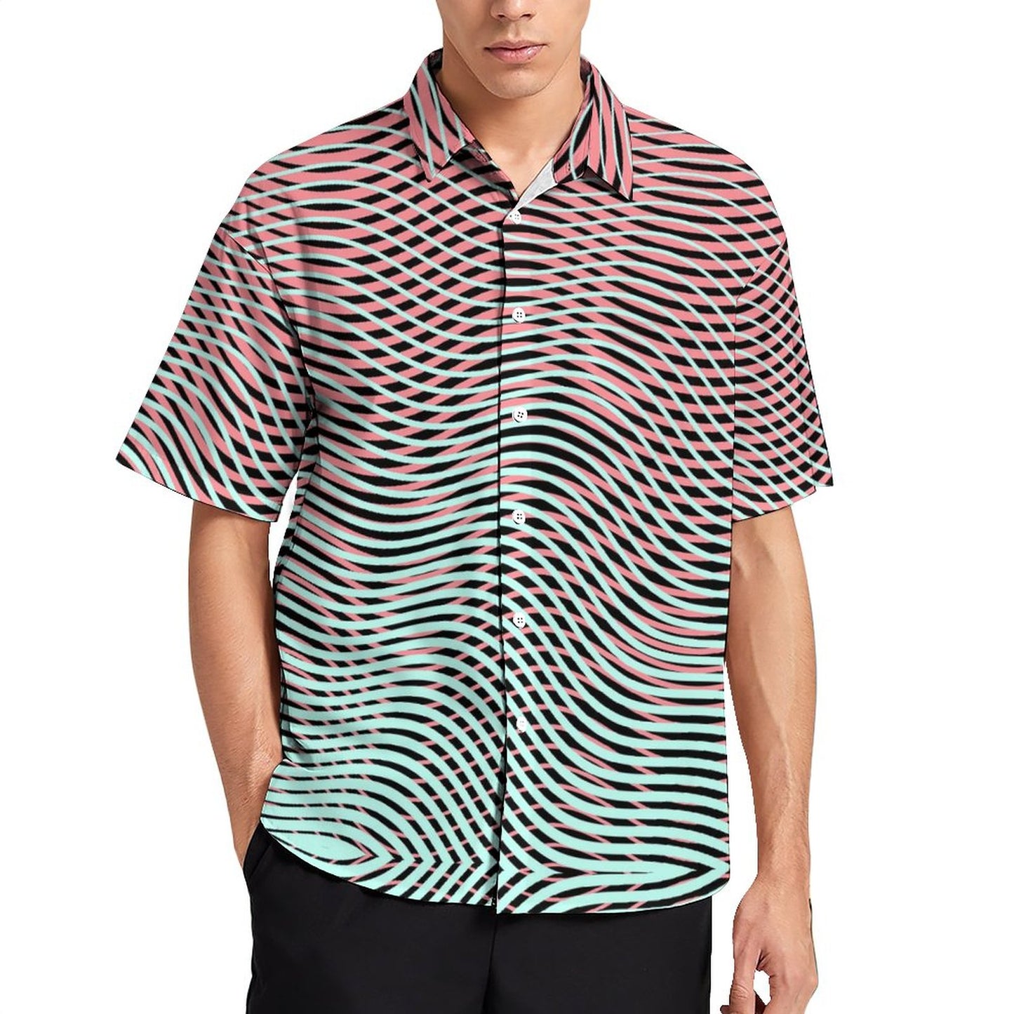 Men's Hawaiian Print Resort Shirt 2304103289
