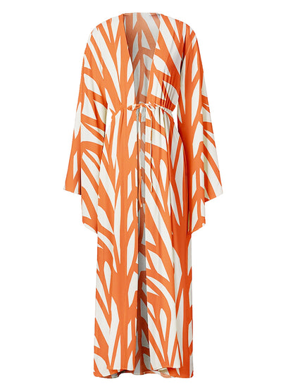 Geometric Print One Piece Swimsuits and Cover Up