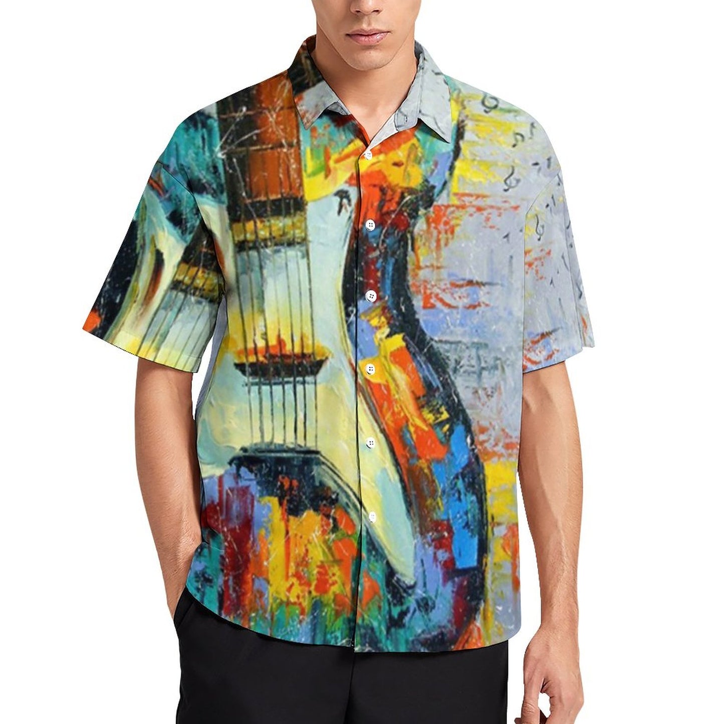 Men's Hawaiian Print Resort Shirt 2305102020