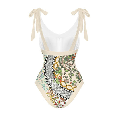 Casual Printed One Piece Swimsuit And Cover Up 2306103193