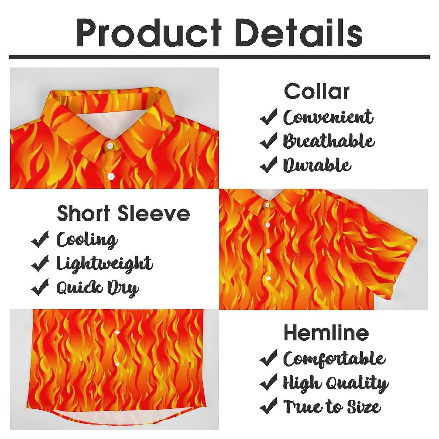 Men's Hawaiian Casual Short Sleeve Shirt 2306105790