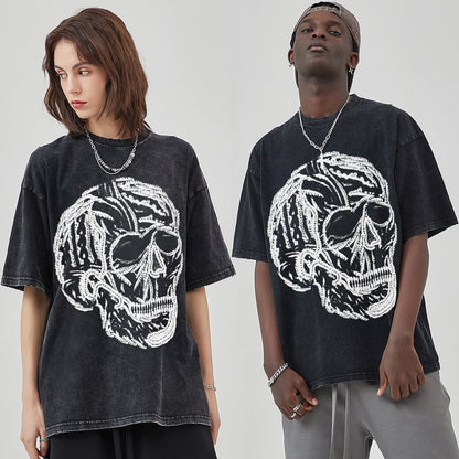 Unisex Vintage Solid Wash T-Shirts 2305101628