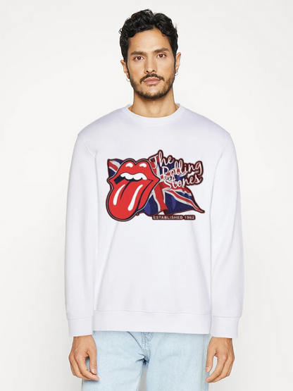 Unisex Round Neck Casual Printed Long Sleeve Sweatshirt