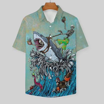 Men's Hawaiian Print Resort Shirt 2305103809