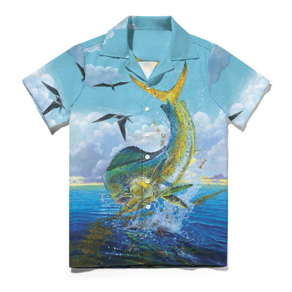 Men Hawaiian Casual Short Sleeve Shirt 2305106550