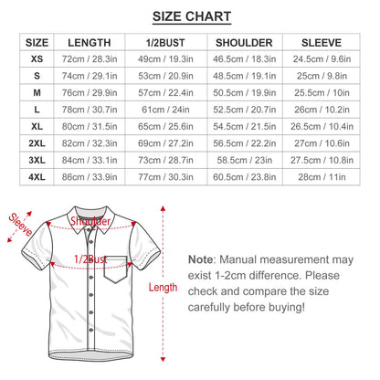 Men's TIKI Print Casual Short Sleeve Shirt 2306102576