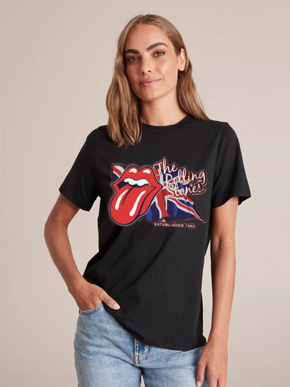 Unisex Round Neck Casual Printed Short Sleeve T-Shirt