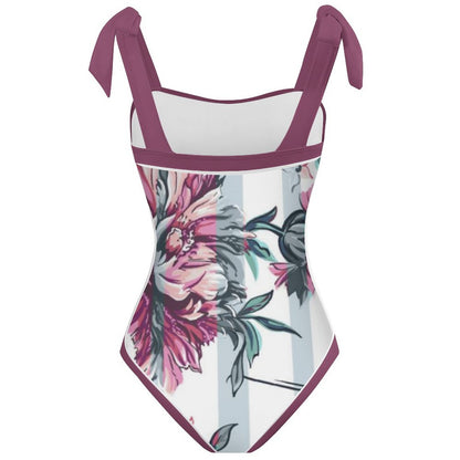 Fashion Printed One-Piece Swimsuit And Cover Up 2305104402