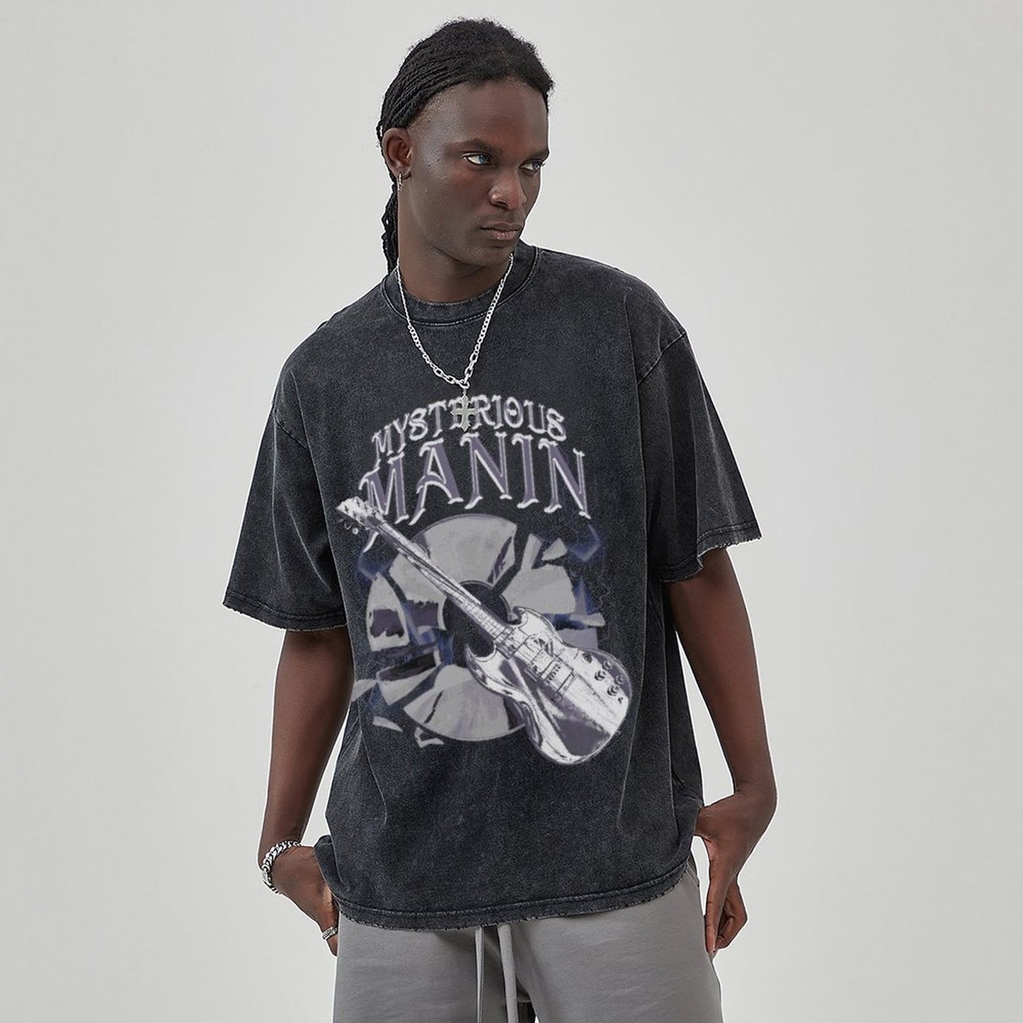 Unisex Vintage Solid Wash T-Shirts 2305102841