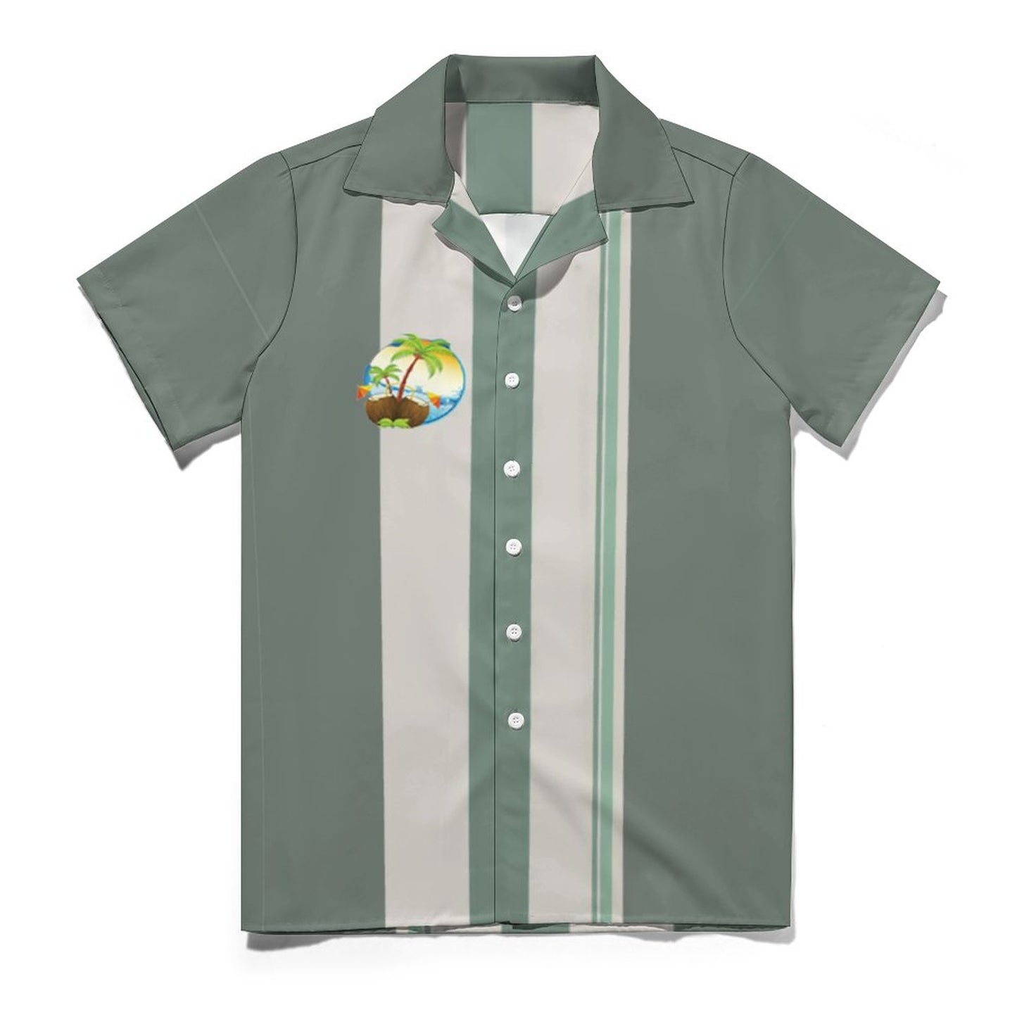 Men's Hawaiian Print Casual Shirt 2304107069