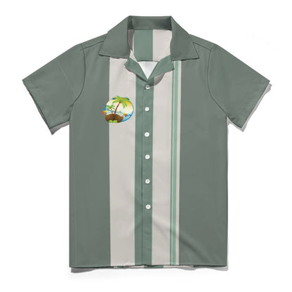 Men's Hawaiian Print Casual Shirt 2304107069