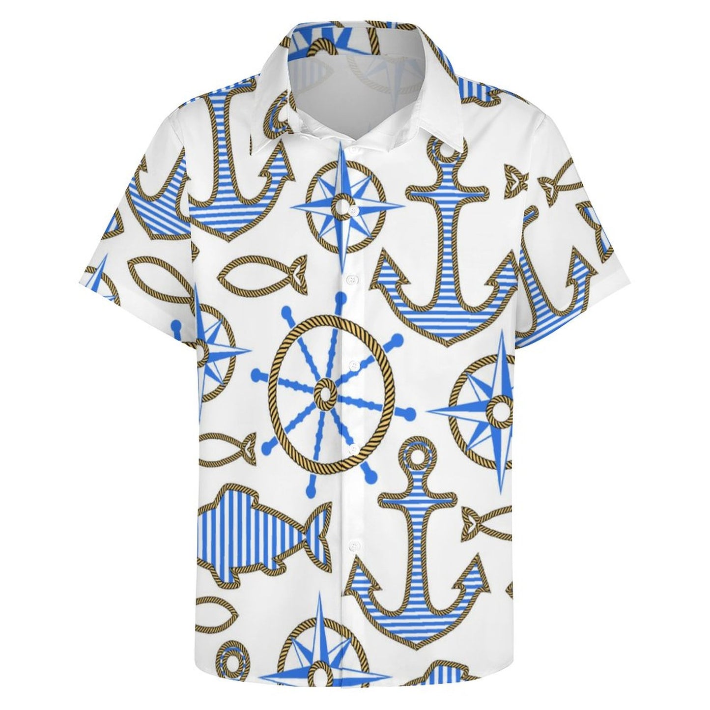 Men's Fashion Casual Printed Short Sleeve Shirts 2306101057