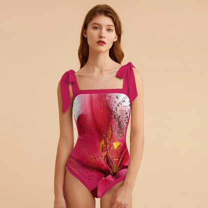 Fashion Printed One Piece Swimsuit And Cover Up 2306103191