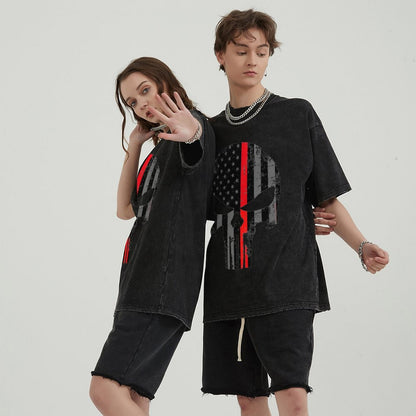 Unisex Vintage Solid Wash T-Shirts 2305104097
