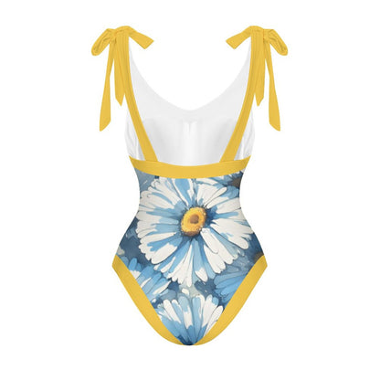 Casual Printed One-Piece Swimsuit And Cover Up 2305102445