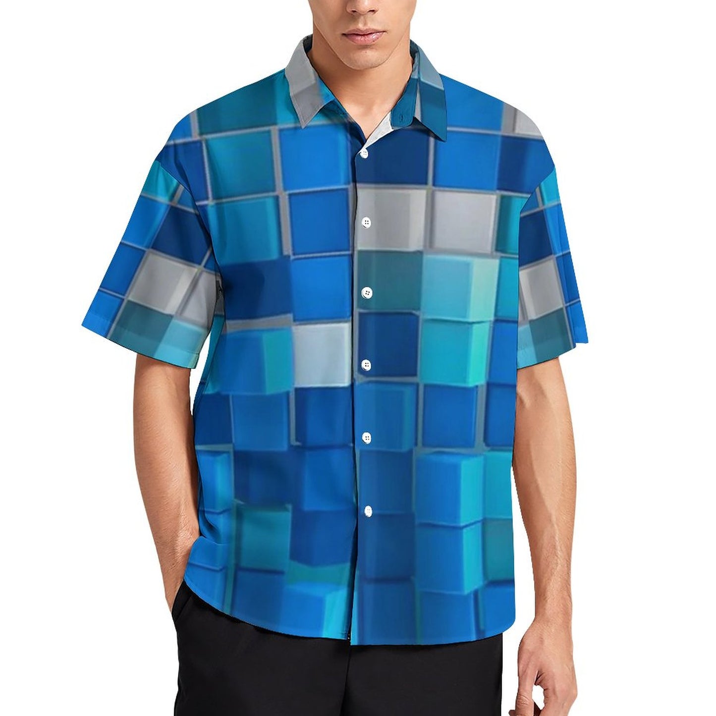 Men's Fashion Casual Printed Short Sleeve Shirts 2306103814