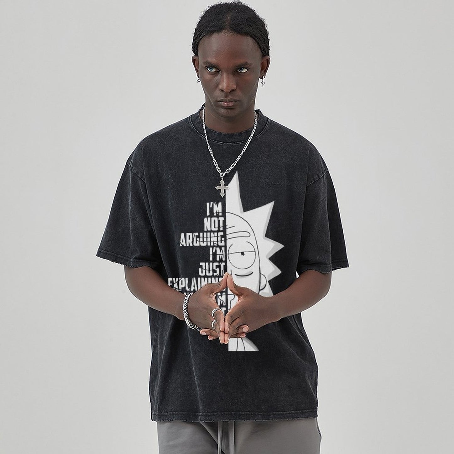 Unisex Vintage Solid Wash T-Shirts 2305103021