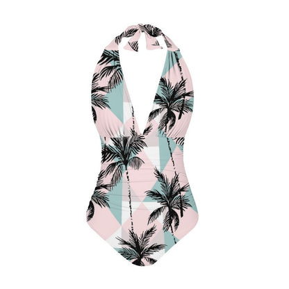 Casual Printed One Piece Swimsuit And Cover Up 2306102056