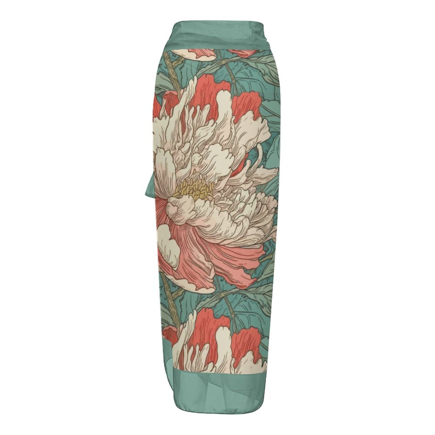 Casual Printed One-Piece Swimsuit And Cover Up 2305104112