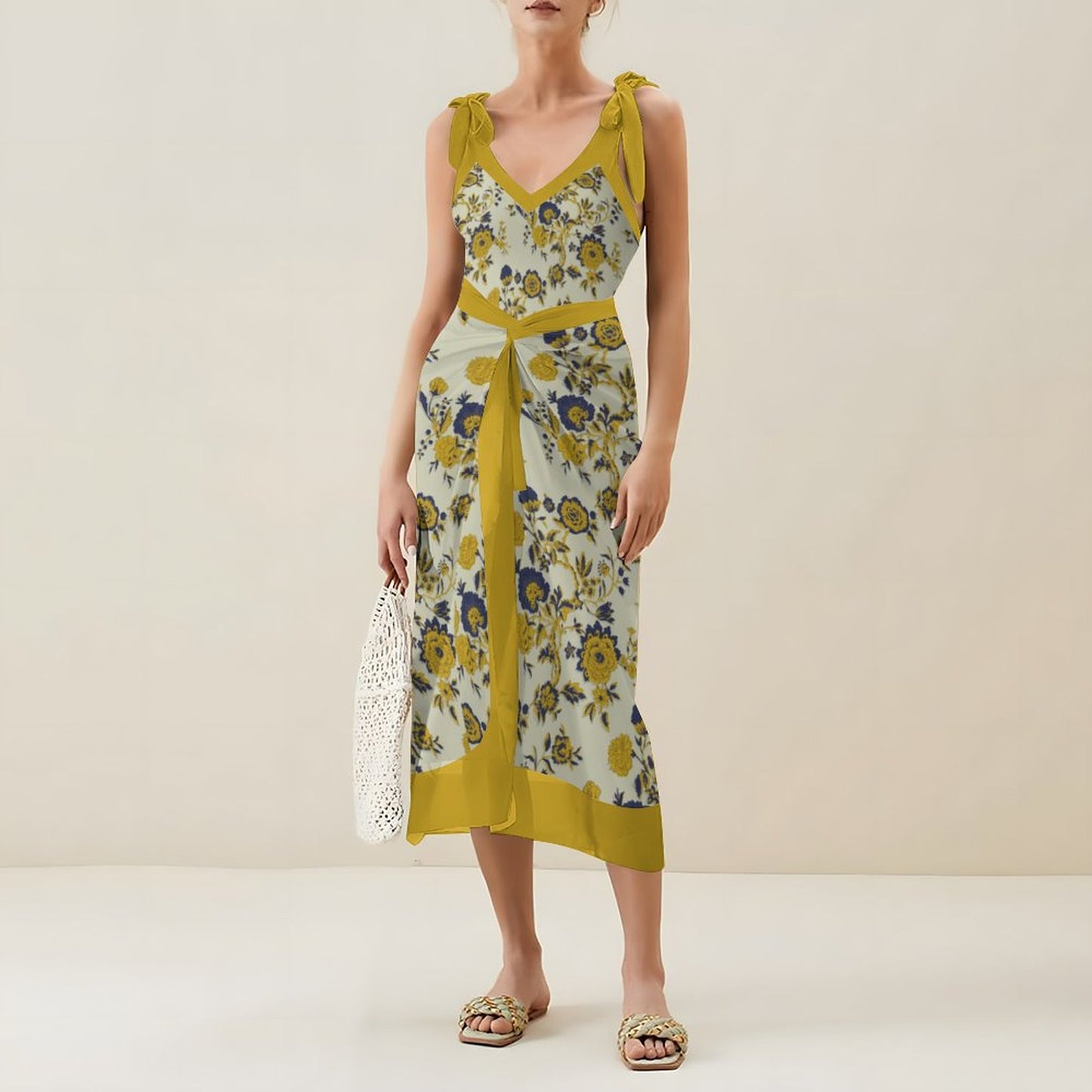 Casual Printed One-Piece Swimsuit And Cover Up 2305102608