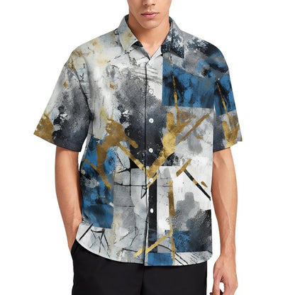 Men's Fashion Casual Printed Short Sleeve Shirts 2306105166