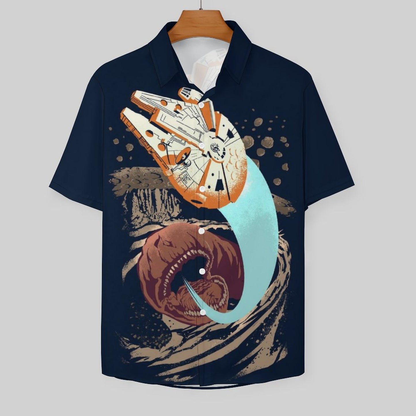 Men's Fashion Casual Printed Short Sleeve Shirts 2306101395