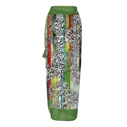 Casual Printed One-Piece Swimsuit And Cover Up 2305102688