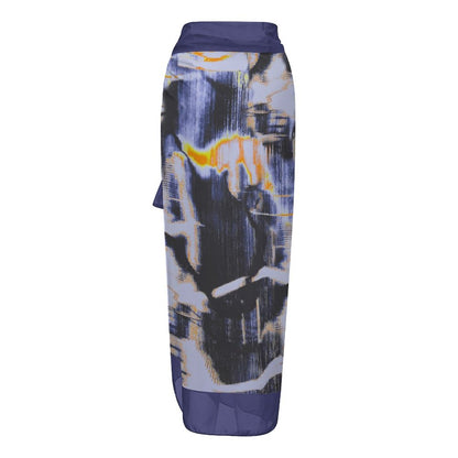 Fashion Printed One Piece Swimsuit And Cover Up 2305104442