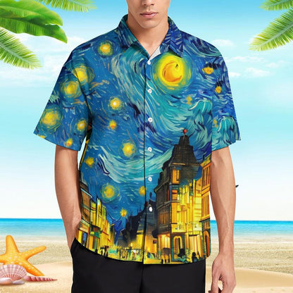 Men's Hawaiian Print Resort Shirt 2305101774